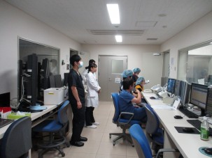 緊急カテーテルで、心カテ室の見学