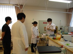 がん診療支援室長より化学療法室の説明